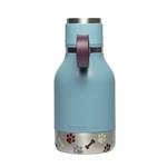 asobu butelka z miską dla psa niebieska, 975ml