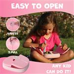 lunchbox kids window - pink - 800ml