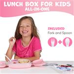 lunchbox kids window - pink - 800ml