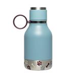 asobu butelka z miską dla psa niebieska, 975ml