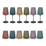 SplitGlass Easy - zestaw tęczowy - 6 kieliszków + 6 nóżek