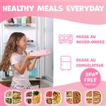 lunchbox kids window - pink - 800ml