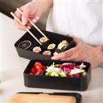 lunchbox original - black & bamboo - 1200 ml