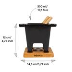 zestaw do fondue czarny, poj. 200ml